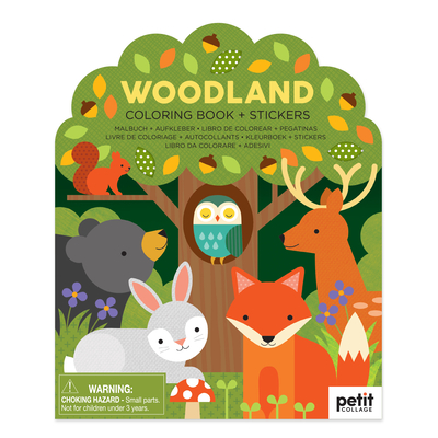 Woodland Coloring Book + Stickers - Petit Collage