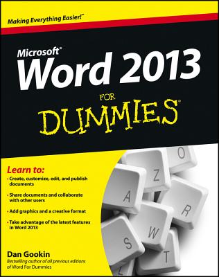 Word 2013 For Dummies - Gookin, Dan