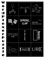 Word Plexer Puzzle: Picture Word Plexers Puzzles, Puzzles Are Sometimes Called Wacky Wordies or Rebuses, Difficulty, Making the Easiest Level Appropriate