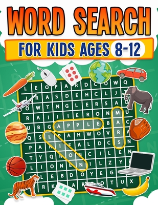 Word Search for Kids Ages 8-12 100 Fun Word Search Puzzles Kids Activity Book Large Print Paperback - Publishing, Rr