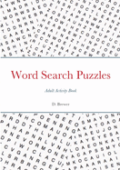 Word Search Puzzles, Adult Activity Book