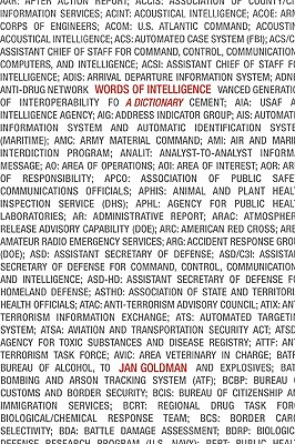 Words of Intelligence: A Dictionary - Goldman, Jan