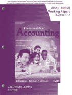 Working Papers for Gilbertson/Lehman/Gentene's Fundamentals of  Accounting: Course 1, 10th