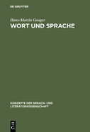 Wort Und Sprache