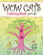 WOW CATS Coloring Book by Junko (Japanese-English edition)