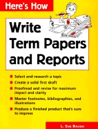 Write Term Papers and Reports