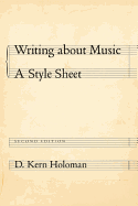 Writing about Music: A Style Sheet