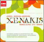 Xenakis: Atres; Morsima-Amorsima; Nomos Alpha; ST 4; Akrata - Georges Pludermacher (piano); Instrumental Ensemble of Contemporary Music, Paris; Jacques Cazauran (double bass);...