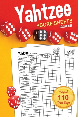 Yahtzee Score Sheets: TRAVEL SIZE Score Pads / Book - Wiz, Yadi, and Sheets, Yahtzee Score