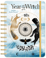Year of the Witch 2024 Weekly Planner By Temperance Alden | Travel-Size 12-Month Calendar | Compact 5" X 7" | Flexible Cover, Wire-O Binding, Elastic Closure, Inner Pockets