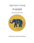 Yoga Teacher Training Planner: 8-Steps to Plan a Great Training