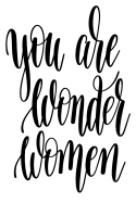 You Are Wonder Women: 6x9 College Ruled Line Paper 150 Pages