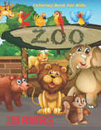 ZOO ANIMALS - Coloring Book For Kids