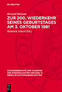 Zur 200. Wiederkehr Seines Geburtstages Am 3. Oktober 1981: Dem Wirken Eduard Winters Gewidmet